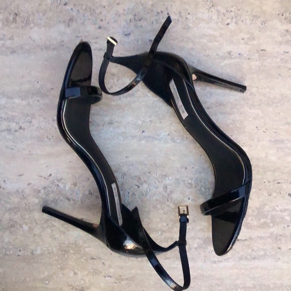 RACHEL ZOE Black Patent Ankle T-Strap Stiletto - Picture 6 of 12